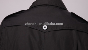 Hot Sale High Quality <strong>Men's</strong> <strong>Black</strong> Waterproof Plus Size <strong>Overcoat</strong> with Belt - Product Image 5