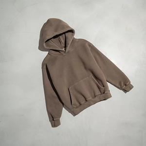 High Quality Cotton Oversize Hoodie <b>Thick</b> Fleece Drop Shoulder Plain Blank Custom Pull a Capuch Sudadera Men Hoodies - Product Image 5