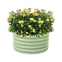 Kit de jardinière surélevée en métal, bac à plantes surélevé pour légumes, fleurs et herbes