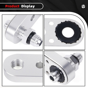แผ่นอะแดปเตอร์หม้อน้ำมันเกียร์อัลลอยด์อะลูมิเนียมขนาด6AN สำหรับ6L80E 6L90E 8L90E อัพเกรดและติดตั้งทดแทน - Product Image 3