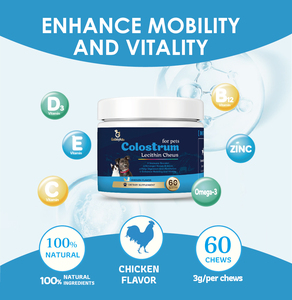 <strong>Pet</strong> Immune Support Health Dogs <strong>Pet</strong> <strong>Supplements</strong> Natural Soft Chews with High Colostrum - Product Image 6