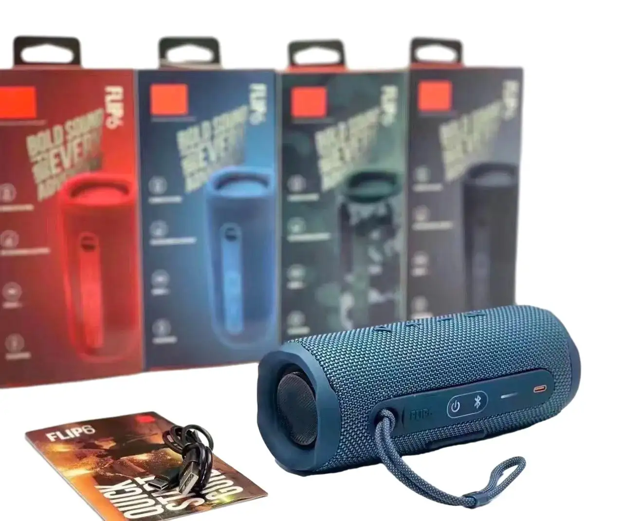 Neuzugang Super Bass Mini Flip 6 tragbarer drahtloser Bluetooth-Lautsprecher für Musik Flip6-Lautsprecher