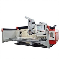 Scie à pont CNC 5 axes Ganger pour la découpe de pierre de granit avec moteur de broche de 15 kW, haute productivité
