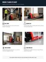 Transpalette Électrique Complet 1500kg, Chariot à Palettes Manuel 195mm de Levage 48V, Vente en Gros et Fournitures en Vrac
