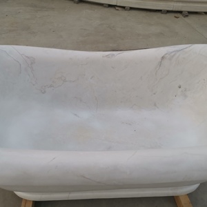 Maison haut <span class=keywords><strong>de</strong></span> gamme personnalisée Baignoire <span class=keywords><strong>de</strong></span> salle <span class=keywords><strong>de</strong></span> bain en marbre Baignoire en pierre solide Belle baignoire en marbre blanc - Product Image 5