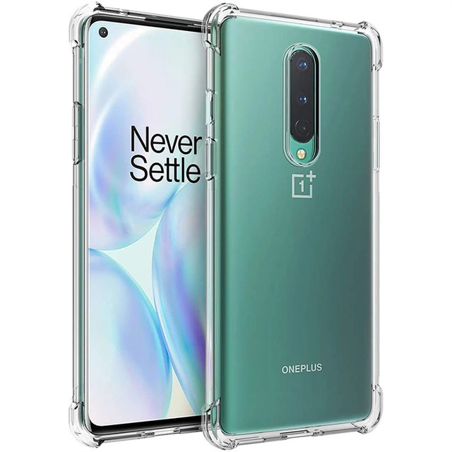 Clear Cases Soft Silicone Phone Case for OnePlus 8 8T 7 7T Pro 6T 5T Nord N10 N100 Transparent Shockproof Back Cover