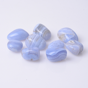 Pierres en <span class=keywords><strong>agate</strong></span> bleue naturelle, 10 pièces, vente en gros, décoration de guérison - Product Image 4