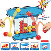 Jeu de société de bureau MILI Bouncing Quadruple Ball Game pour enfants, 4 en ligne, jeu de stratégie interactif familial avec balles rebondissantes, jouet éducatif pour enfants