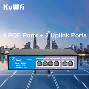 Oem Odm Kuwfi 250M 4 + 2 Poort Wifi Repeater Schakelen 1.2Gbps Lange Afstand Poe Switches Voor Wifi-Oplossing - Product Image 2