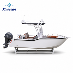 Barca da <span class=keywords><strong>Pesca</strong></span> Classica 6 con Console Centrale in Alluminio da 18 Piedi Certificata CE, ad Alta Velocità, con Vano per Esche Vive, Impermeabile e Portatile, Ideale per la <span class=keywords><strong>Pesca</strong></span> in Baia in Famiglia - Product Image 3