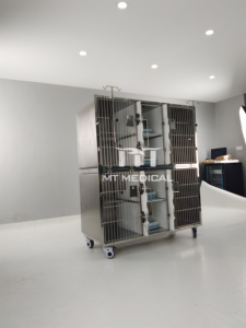 MT Hôpital vétérinaire médical 304 Équipement en acier inoxydable Clinique de cage vétérinaire pour animaux de compagnie, chiens et chats hospitalisés - Product Image 5