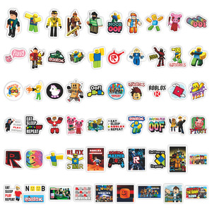 60 pegatinas de <span class=keywords><strong>Roblox</strong></span> para <span class=keywords><strong>juegos</strong></span> populares transfronterizos, grafitis, juguetes personalizados, pegatinas impermeables al por mayor - Product Image 4