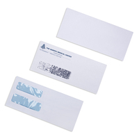 Enveloppe personnalisée pour documents officiels avec double fenêtre, impression de logo en gros, emballage pour affiches en papier avec fenêtre en PVC