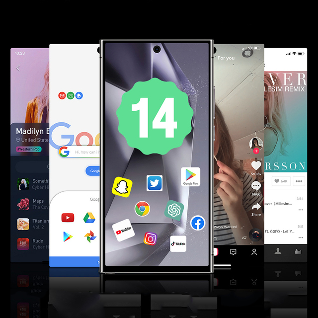 Original 16GB+1TB Customization Large Capacity Fast Charging Full Network 5G HD Screen Resolution Android Smart Phone