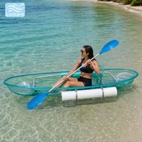 Sac flottant latéral transparent pour siège de kayak en cristal coloré avec kit complet pour photomaton, directement de Chine, Lumark, incassable