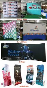 Advertising Snake <b>Backdrop</b> <b>Stand</b> Retractable Promotional Portable Snake Tension Fabric Display - Product Image 4
