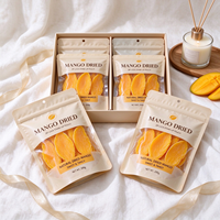 Sachets Doypack refermables avec fenêtre transparente pour emballage alimentaire de mangues séchées, personnalisables, vente en gros