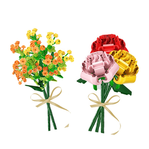 New Toy Flowers Building Blocks Legoes Plastic Bricks Kids Toys Amazon Hot Sell Sembo 601238-601241