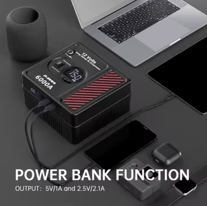 Prix usine Heavy-Duty 6000Amp multifonction Jump Pack <span class=keywords><strong>chargeur</strong></span> de batterie de voiture 2000A compresseur d'air à courant de crête pour camions - Product Image 5