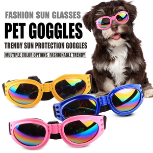 Lunettes de soleil pour chiens, en plastique coloré, taille unique, accessoires de protection solaire à la mode - Product Image 2