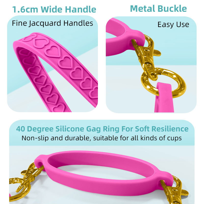 Anti-Lost Love Heart Keychain Mobile Phone Strap Soft Silicone Wristband Bracelet with Ring Pendant Hanging Lanyard Accessory Image 3
