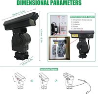 Répulsif à oiseaux intelligent à laser avec contrôle par application, rotation à 360°, étanche IP65, fonctions de minuterie multiples pour une utilisation en extérieur