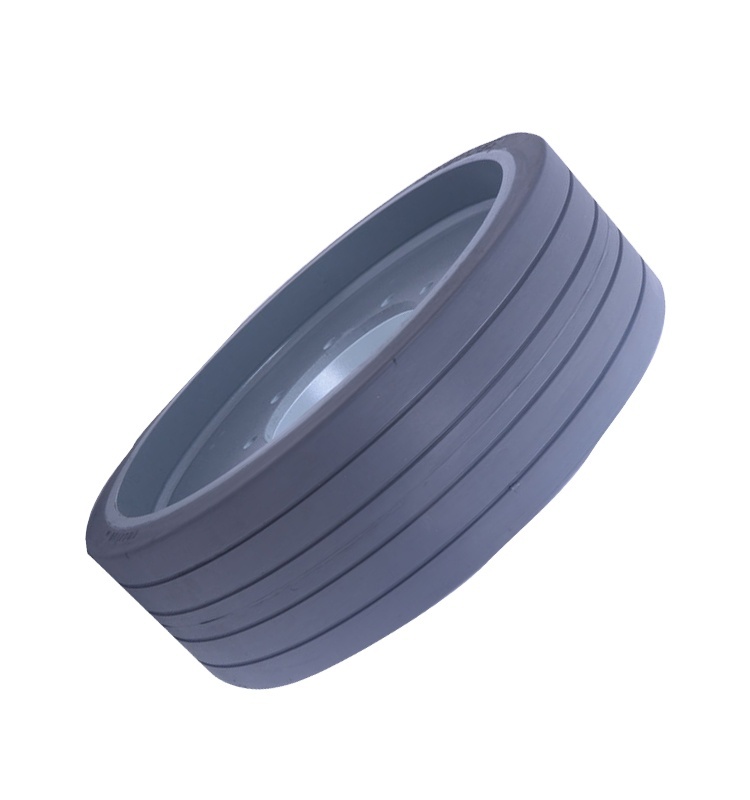High Fit Smooth Floor Scissor Lift Tire with High Quality 250x100 Mould on Solid Tire for ELS Choice Reliable Direct Manufacturer