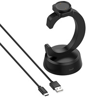 Yida 15W Puissance de sortie Chargeur de base en forme de C Support de charge rapide 3-en-1 pour écouteurs Huami Amazfit Active2 Yuewo Bip6 Flexible