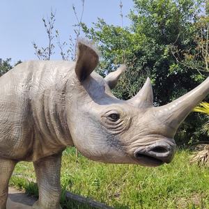 Simulation anti-soleil fait à la main nouveau design animatronique modèle animal mécanique rhinocéros à vendre - Product Image 6