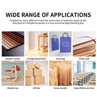 Lem Kayu PVA Multiguna Satu Komponen dari Pabrik Cina, Lem Kayu Kuat untuk Produsen Furnitur Kayu, Penggunaan Pengemasan Pertukangan Kayu