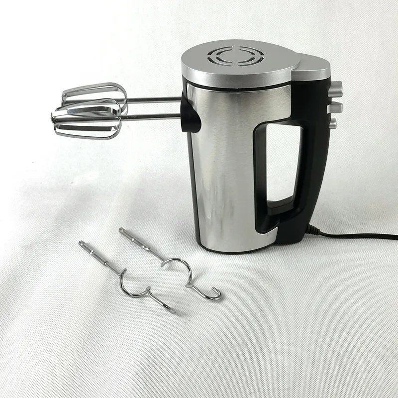 Acciaio inox turbo cibo piatto gancio 5 velocità miscelatore elettrico miscelatore manuale 2 in 1 multifunzionale elettrico miscelatore manuale