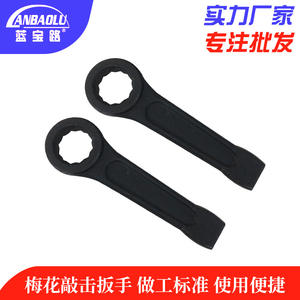 Clé à frapper hexagonale à extrémité unique en fer forgé, métrique, en acier à haute teneur en carbone, avec revêtement par électrophorèse, outil à main industriel, direct usine, 24 150mm - Product Image 4