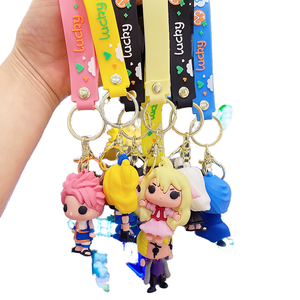 Custom <b>Cute</b> Kawaii Cartoon Character Pastel Color 3D Rubber/PVC Eco-friendly Keychain Custom Logo Wholesale Vietnamese Factory - Product Image 1