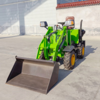 Minipala caricatrice frontale compatta per impieghi gravosi, portata nominale 300 kg, azionamento idraulico, attrezzatura agricola e da costruzione