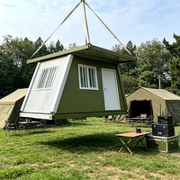 Maison conteneur modulaire préfabriquée en usine de 20 pieds, pliable, avec toit plat incliné et caractéristiques de panneaux d'activités imperméables