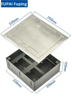 Fpaier Panneau de prises de sol de type ouvert en acier inoxydable à montage plat Norme IP20 pour mise à la terre résidentielle et usage général