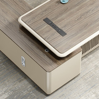 Meubles commerciaux de luxe de haute qualité, design moderne, ensemble de bureau de direction, bureau de travail pour manager, PDG, patron, table de travail de bureau