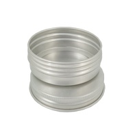 Mini boîte en aluminium pour collations avec couvercle à visser pour bonbons, bijoux, pilules, boucles d'oreilles - Contenant polyvalent pour le thé, les aliments, les cosmétiques