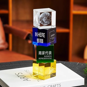 Trophée en cristal Taipeng 265*80mm, logo personnalisé, cadeau d'entreprise, récompenses - Product Image 3