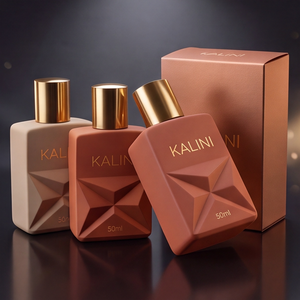 Envase de Perfume de Vidrio Cuadrado de Lujo Personalizado de 50 ml, Botella de Perfume con Cuello Corto y Diseño Elegante con Caja - Product Image 4