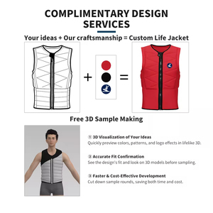 Chaleco de Impacto de Neopreno Personalizado, Chaleco Salvavidas para Moto Acuática, Equipo de Seguridad Marítima para Surf y Wakeboard - Product Image 5