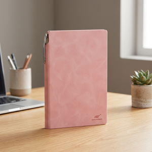 Carnet à couverture souple cousu à la main avec support pour stylo, couverture en PU, impression numérique, design pratique, format B5 A5 A6, idéal comme cadeau - Product Image 3