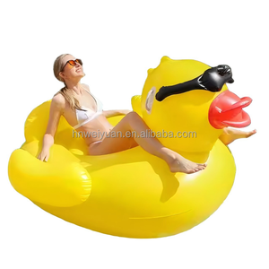 Venta caliente personalizado gran pato amarillo piscina flotador inflable piscina flotador niños inflable natación Ride-ons - Product Image 1