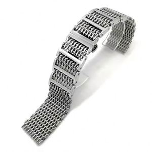 Venta Directa de Fábrica: Correa de Reloj de Lujo de Acero Inoxidable con Cierre Desplegable, Extraíble, Transpirable, de 20mm, 22mm, 24mm, de Gran Valor - Product Image 5