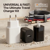 Adaptor Dinding 12V 1A Tahan Api untuk Pengisi Daya Laptop & Ponsel dengan Port USB