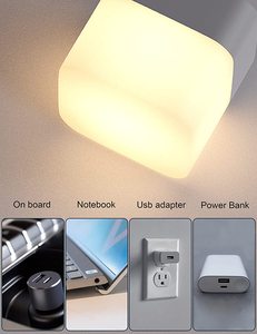 Nouvelle Arrivée Flexible USB Plug in Led Veilleuse Portable Mini Lampe Parfait pour Chambre Pépinière Lecture <span class=keywords><strong>Sleepin</strong></span> - Product Image 5
