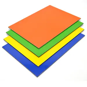 Double Side Exterior Wall Composite Panel 3mm 4mm PVDF Coated ACP Aluminum Material