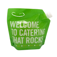 Nouveau design de sac à eau avec bec verseur pour limonade bière jus impression personnalisée pochette à eau pour emballage de liquide en plastique 3L 5L