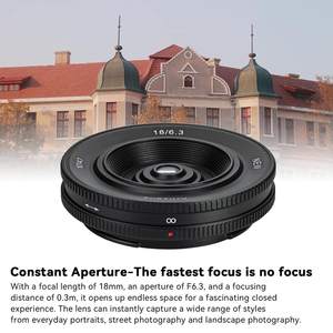 7 artesanos 18mm F6.<span class=keywords><strong>3</strong></span> F/6,<span class=keywords><strong>3</strong></span> Mark II lente de la Lente de la ultrafina Prime para <span class=keywords><strong>Sony</strong></span> E Fuji <span class=keywords><strong>FX</strong></span> Nikon Z Panasonic M43 Olympus M43 - Product Image 5