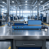 Machine de remplissage de liquides semi-automatique à tête unique de précision, en acier inoxydable 304, pour l'industrie alimentaire et chimique